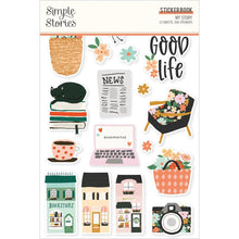 Cargar imagen en el visor de la galería, Simple Stories - Sticker Book - 12/Sheets - My Story - 504/Pkg. The stickers can be used to embellish any project of your choice. Be it for scrapbooks, photo albums, or planners, the eye-catching pieces are guaranteed to add style on any artwork! Available at Embellish Away located in Bowmanville Ontario Canada.