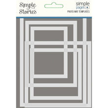 Cargar imagen en el visor de la galería, Simple Stories - Simple Pages Photo Mat Templates 5/Pkg. this package includes various sizes: 2"X3", 3"X3", 3"X4", 4"X4" & 4"X6". Simple Pages Page Templates will be your new go-to tool for quick and easy scrapbooking. These reusable plastic templates help you design a layout in minutes. Available at Embellish Away located in Bowmanville Ontario Canada.