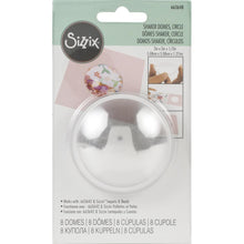 Load image into Gallery viewer, Sizzix - Making Essentials - Shaker Domes Circle - 2" - 8/Pkg. Take your projects to the next dimension! Shaker domes are an essential for every interactive shaker card maker! This package contains between four and eight shaker domes. Comes in a variety of sizes and shapes. Each sold separately. Imported. Available at Embellish Away located in Bowmanville Ontario Canada.