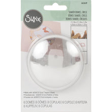 Load image into Gallery viewer, Sizzix - Making Essentials Shaker Domes - Circle 2.5" - 6/Pkg. Take your projects to the next dimension! Shaker domes are an essential for every interactive shaker card maker! This package contains between four and eight shaker domes. Comes in a variety of sizes and shapes. Each sold separately. Imported. Available at Embellish Away located in Bowmanville Ontario Canada.