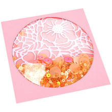 Load image into Gallery viewer, Sizzix - Making Essentials Shaker Domes - Circle 3.5" - 4/Pkg. Take your projects to the next dimension! Shaker domes are an essential for every interactive shaker card maker! This package contains between four and eight shaker domes. Comes in a variety of sizes and shapes. Each sold separately. Imported. Available at Embellish Away located in Bowmanville Ontario Canada. Card example.