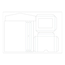 Load image into Gallery viewer, Sizzix - ScoreBoards Plus Die by Eileen Hull - Frame Pocket Journal. Make your very own journal with this Scoreboard Plus Die by Eileen Hull! This die cuts out everything you need and also scores the crease lines for easy folding and shaping! Available at Embellish Away located in Bowmanville Ontario Canada.