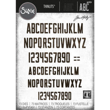 Load image into Gallery viewer, Sizzix - Thinlits Dies By Tim Holtz - 73/Pkg - Alphanumeric Theory. Thinlit dies offer a variety of affordable solo options or multi die options. Available at Embellish Away located in Bowmanville Ontario Canada.