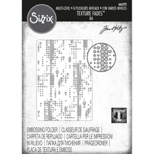 Load image into Gallery viewer, Sizzix 3D - Texture Fades Embossing Folder By Tim Holtz - Multi-Level Dotted. This Multi-Level Embossing Folder by Tim Holtz lends itself perfectly to all making occasions, from textural scrapbooks to refined cardmaking. Available at Embellish Away located in Bowmanville Ontario Canada.