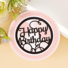 Load image into Gallery viewer, Spellbinders - Etched Dies By Becca Feeken - Postage Edge Circles. Postage Edge Circles Etched Dies are from the Postage Edge Shapes Collection by Becca Feeken and has eight thin metal cutting dies. Available at Embellish Away located in Bowmanville Ontario Canada. Card by brand ambassador.