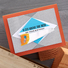 Cargar imagen en el visor de la galería, Spellbinders - Etched Dies By Nancy McCabe - Toolbox Essentials - All The Tools. This set includes 25 thin metal cutting dies. It indeed has all the tools from a hammer to a saw and even a ruler! Available at Embellish Away located in Bowmanville Ontario Canada. Example by brand ambassador.