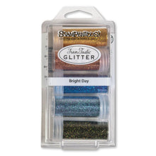 Cargar imagen en el visor de la galería, Stampendous - FranTastic Ultra Fine Glitter Kit - Bright Day. This kit contains 5 colors from Fran's new Frantastic mixes of our jewel, ultra fine glitters. One bottle each of Pink Shimmer, Lilac Shimmer, Vivid Violet, Kiwi and Vivid Blue. Available at Embellish Away located in Bowmanville Ontario Canada.