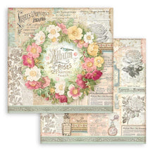 Load image into Gallery viewer, Stamperia - Double-Sided Paper Pad 6"X6" - 10/Pkg - Rose Parfum. Start your project off right with the perfect paper for scrapbook pages, greeting cards, bookmarks, gift cards, mixed media and much more! Available at Embellish Away located in Bowmanville Ontario Canada.