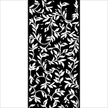 Load image into Gallery viewer, Stamperia - Stencil 4.72X9.84 - Create Happiness Welcome Home - Leaf. Add fun accents or elegant designs to scrapbook pages, greeting cards, mixed media and craft projects! They can be used with inks, mists, paints and other similar applications. Available at Embellish Away located in Bowmanville Ontario Canada.