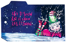 Load image into Gallery viewer, Studio Light - ABM Clear Stamp - Christmas Snow Globe - Essentials - 148x210x1mm - 1 PC - nr.83. This set features a snow globe, a elf, snowflakes and a string of lights and also the perfect Christmas and Winter sentiments. 9 stamps. Size: 5.8x8.3 in. Available at Embellish Away located in Bowmanville Ontario Canada. Example by brand ambassador.