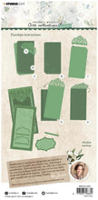 Load image into Gallery viewer, Studio Light - Jenine's Mindful Art Collection - Die Slimline - Envelope Essentials - NR.97. Create your own slimline envelope with this die. It is perfect for adding notes to your cards, scrapbook layouts or journal pages. This die will give you the perfect shape, and scored edges for folding so you get the perfect envelope shape every time. Size: 4.7 x 8.9 inches. Available at Embellish Away located in Bowmanville Ontario Canada.