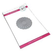 Load image into Gallery viewer, Catherine Pooler - Die - Sunburst. The perfect embellishment for any card. Use it as a sun, flower or just quirky accent. Fun idea - Cut the sunburst die out of acetate or heavy cardstock and use as a stencil along with your favorite art medium. The Sunburst Die measures 2 1/2" x 2 1/2". Illustrated by Shawna Clingerman. Available at Embellish Away located in Bowmanville Ontario Canada.