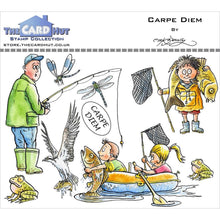 Load image into Gallery viewer, The Card Hut - Clear Stamps 4"X6" By Mark Bardsley - Outdoors - Carpe Diem. This is a versatile stamp for a variety of occasions. Available at Embellish Away located in Bowmanville Ontario Canada.