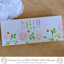 Charger l'image dans la galerie, The Rabbit Hole Designs - 6x6 Stencil - Build your Garden. The Rabbit Hole Designs is proud to bring you our Made in the U.S.A 6x6 Stencils that will soon become an essential in your paper crafting and mixed media projects. You can paint, spray, mist, spritz, airbrush, sponge, doodle, mask, and so more! Try them out on card stock, canvas, cork, chipboard, acetate, and fabric. You are only limited by your imagination. Available at Embellish Away located in Bowmanville Ontario Canada. Card design by Lauren Z.