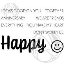 Load image into Gallery viewer, The Rabbit Hole Designs - Stamp Set - Congrats - Scripty - 3x4. Deeply etched, clear photopolymer stamps for precise placement. The word Congrats is sized so that it may be stamped onto the shadow layer from the coordinating dies (sold separately). Made in USA. Coordinates with Congrats - Scripty Word with Shadow Layer Dies. Available at Embellish Away located in Bowmanville Ontario Canada.