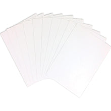 Load image into Gallery viewer, Ranger - Tim Holtz - Alcohol Ink White Yupo Paper - 144lb - 10/Pkg - 5"X7". YUPO is a versatile surface specially suited for watercolor & mixed media techniques using Tim Holtz Alcohol Inks, Mixatives, & Blending Solution. YUPO white heavy stock is a smooth, synthetic, ultra-heavyweight 144lb surface that resists buckling & dries quickly. Non-porous, water resistant surface. This package contains 10 5x7 sheets of white heavystock. Made in USA. Available at Embellish Away located in Bowmanville ON Canada.