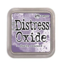 Load image into Gallery viewer, Tim Holtz - Distress Oxide Pad - Large. Create an aged look on papers, fibers, photos and more! This package contains one 2-1/4x2-1/4 inch ink pad. Comes in a variety of distressed colors. Each sold separately. Available at Embellish Away located in Bowmanville Ontario Canada. Dusty Concord