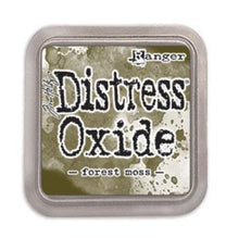 Load image into Gallery viewer, Tim Holtz - Distress Oxide Pad - Large. Create an aged look on papers, fibers, photos and more! This package contains one 2-1/4x2-1/4 inch ink pad. Comes in a variety of distressed colors. Each sold separately. Available at Embellish Away located in Bowmanville Ontario Canada. Forest Moss