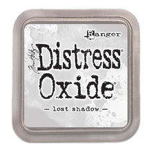 Load image into Gallery viewer, Tim Holtz - Distress Oxide Pad - Large. Create an aged look on papers, fibers, photos and more! This package contains one 2-1/4x2-1/4 inch ink pad. Comes in a variety of distressed colors. Each sold separately. Available at Embellish Away located in Bowmanville Ontario Canada. Lost Shadow.