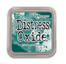 Load image into Gallery viewer, Tim Holtz - Distress Oxide Pad - Large. Create an aged look on papers, fibers, photos and more! This package contains one 2-1/4x2-1/4 inch ink pad. Comes in a variety of distressed colors. Each sold separately. Available at Embellish Away located in Bowmanville Ontario Canada. Pine Needles
