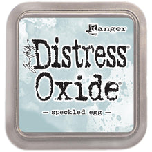 Load image into Gallery viewer, Tim Holtz - Distress Oxide Pad - Large. Create an aged look on papers, fibers, photos and more! This package contains one 2-1/4x2-1/4 inch ink pad. Comes in a variety of distressed colors. Each sold separately. Available at Embellish Away located in Bowmanville Ontario Canada. Speckled Egg
