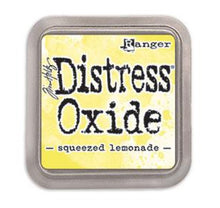 Load image into Gallery viewer, Tim Holtz - Distress Oxide Pad - Large. Create an aged look on papers, fibers, photos and more! This package contains one 2-1/4x2-1/4 inch ink pad. Comes in a variety of distressed colors. Each sold separately. Available at Embellish Away located in Bowmanville Ontario Canada. Squeezed Lemonade