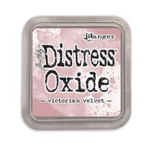 Load image into Gallery viewer, Tim Holtz - Distress Oxide Pad - Large. Create an aged look on papers, fibers, photos and more! This package contains one 2-1/4x2-1/4 inch ink pad. Comes in a variety of distressed colors. Each sold separately. Available at Embellish Away located in Bowmanville Ontario Canada. Victorian Velvet.