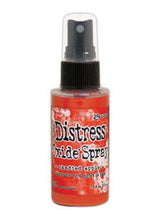 Load image into Gallery viewer, Tim Holtz - Distress Oxide Spray. Creates oxidized effects when sprayed with water. Use for quick and easy ink coverage on porous surfaces. Spray through stencils, layer colors, spritz with water and watch the color mix and blend. Available at Embellish Away located in Bowmanville Ontario Canada. Candied Apple