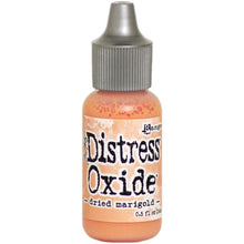 Load image into Gallery viewer, Tim Holtz - Distress Oxides Reinker. Tim Holtz-Ranger Distress Oxides Reinkers. This water-reactive dye and pigment ink fusion creates an oxidized effect when sprayed with water. Use to re-ink Distress Oxide Ink Pads (sold separately). Available at Embellish Away located in Bowmanville Ontario Canada. Dried Marigold