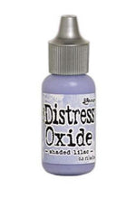 Load image into Gallery viewer, Tim Holtz-Ranger Distress Oxides Reinkers. This water-reactive dye and pigment ink fusion creates an oxidized effect when sprayed with water. Use to re-ink Distress Oxide Ink Pads (sold separately). Available at Embellish Away located in Bowmanville Ontario Canada. Shaded Lilac
