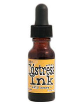 Load image into Gallery viewer, Tim Holtz - Distress Reinker. Create an aged look on papers, fibers, photos and more! This package contains one 0.5oz bottle of distress ink. Acid free. Conforms to ASTM D4236. Comes in a variety of colors. Each sold separately. Available at Embellish Away located in Bowmanville Ontario. Wild Honey