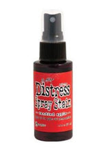 Load image into Gallery viewer, Tim Holtz - Distress Spray - Stain. Spray directly on porous surfaces a quick, easy ink coverage. Mist with water to blend color and get mottled effects. This package contains one 1.9oz. Comes in a variety of colors. Available at Embellish Away located in Bowmanville Ontario Canada. Candied Apple