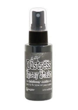 Load image into Gallery viewer, Tim Holtz - Distress Spray - Stain. Spray directly on porous surfaces a quick, easy ink coverage. Mist with water to blend color and get mottled effects. This package contains one 1.9oz. Comes in a variety of colors. Available at Embellish Away located in Bowmanville Ontario Canada. Hickory Smoke