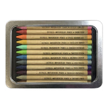 Load image into Gallery viewer, Tim Holtz - Distress Watercolor Pencils 12/Pkg Set 2. These are woodless watercolor pencils formulated to achieve vibrant coloring effects on porous surfaces. Water-reactive pigments are ideal for water coloring, shading, sketching, etc. Available at Embellish Away located in Bowmanville Ontario Canada.