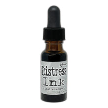 Load image into Gallery viewer, Tim Holtz - Distress Reinker. Create an aged look on papers, fibers, photos and more! This package contains one 0.5oz bottle of distress ink. Acid free. Conforms to ASTM D4236. Comes in a variety of colors. Each sold separately. Available at Embellish Away located in Bowmanville Ontario. Lost Shadow