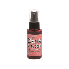 Load image into Gallery viewer, Tim Holtz - Distress Spray - Stain. Spray directly on porous surfaces a quick, easy ink coverage. Mist with water to blend color and get mottled effects. This package contains one 1.9oz. Comes in a variety of colors. Available at Embellish Away located in Bowmanville Ontario Canada. Worn Lipstick