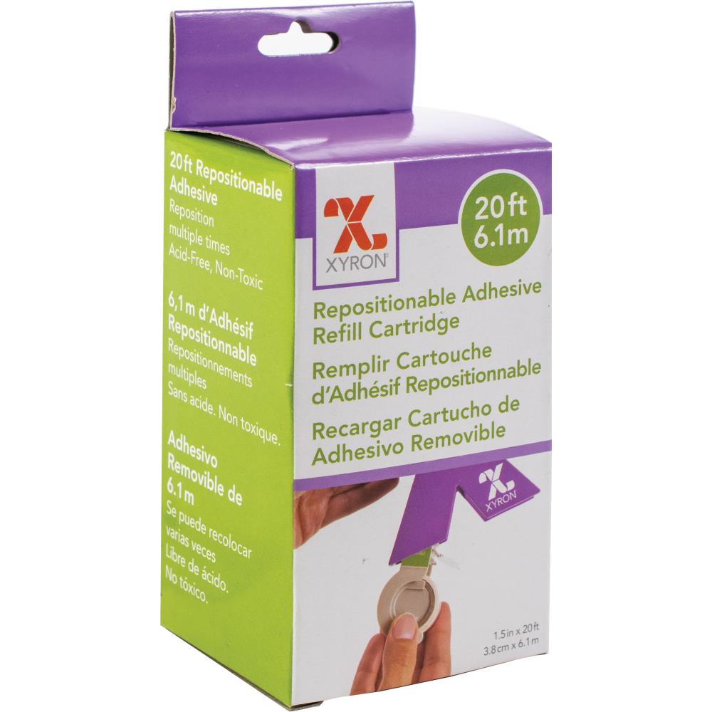 Xyron Repositionable Adhesive Refill for X150 Sticker Maker, 1.5