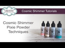 Load and play video in Gallery viewer, Cosmic Shimmer - Pixie Powder available in 26 colors. Available in Bowmanville Ontario Canada. YouTube video
