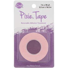 Charger l'image dans la galerie, iCraft - Pixie Tape - Removable Tape - 1"X20yd. This easy-release, translucent, removable tape doesn't leave any adhesive residue behind. iCraft Pixie Tape peels cleanly without tearing paper, yet is durable enough for a wide range of creative techniques. Ideal for anyone who stencils, die cuts or uses an electronic cutter, iCraft Pixie Tape can provide a temporary hold for tools and materials. Available at Embellish Away located in Bowmanville Ontario Canada.