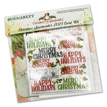 Cargar imagen en el visor de la galería, 49 And Market - Card Kit - Christmas Spectacular 2023. 18 piece Card Kit. This kit includes enough cards and envelopes to make eight cards. There are also two sheets of rub-on transfers and eight sticker seals. Available at Embellish Away located in Bowmanville Ontario Canada.
