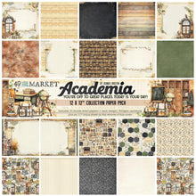 將圖片載入圖庫檢視器 49 And Market - Collection Pack 12&quot;X12&quot; - Academia. The 12x12 Collection pack consists of 10 sheets of double-sided heavy weight cardstock, 1 of each pattern plus an exclusive pattern on the inside of cover sheet. Available at Embellish Away located in Bowmanville Ontario Canada.
