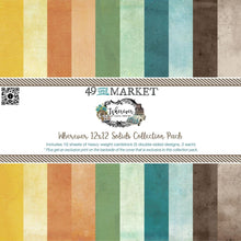 Charger l&#39;image dans la galerie, 49 And Market - Collection Pack 12X12 - Wherever - Solids. The solids collection pack is an assortment of coordinating heavy weight cardstock in 5 different hues, 2 of each sheet. Available at Embellish Away located in Bowmanville Ontario Canada.
