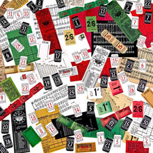 Cargar imagen en el visor de la galería, 49 And Market - Ephemera - Christmas Spectacular 2023 - Ticketed. 110 mix and match die-cut pieces. Pack is comprised of tickets, music sheets and receipt cards. Pieces are die-cut from heavy weight cardstock. Available at Embellish Away located in Bowmanville Ontario Canada.
