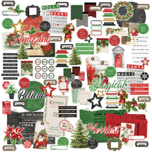 Load image into Gallery viewer, 49 And Market - Ephemera Bits - Christmas Spectacular 2023. 134 mix and match die-cut pieces. Pack is comprised of tags, doilies, sentiments, Christmas motifs and so much more! Pieces are die-cut from heavy weight cardstock. Available at Embellish Away located in Bowmanville Ontario Canada.
