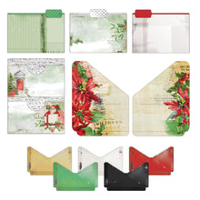 Load image into Gallery viewer, 49 And Market - Ephemera File Essentials - Christmas Spectacular 2023. 11 double-sided die-cut pieces. Pack is comprised of 3 file folders. These pieces can be used in mini albums or layouts to hold treasured pieces or additional photos. Available at Embellish Away located in Bowmanville Ontario Canada.
