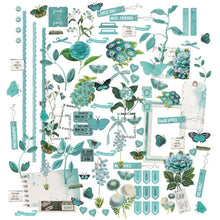 Charger l&#39;image dans la galerie, 49 And Market - Laser Cut Outs Elements - Color Swatch: Teal. There are 109 elements that include butterflies, florals, photo wraps, bows, buttons, tabs and more! Available at Embellish Away located in Bowmanville Ontario Canada.
