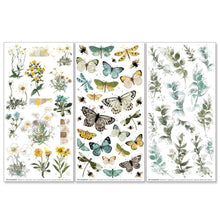 Load image into Gallery viewer, 49 And Market - Rub-On - Botanicals - Krafty Garden. An assortment of rub-on transfers which can easily be rubbed on to any part of your project. The vintage florals and butterflies are the perfect addition to any project. Available at Embellish Away located in Bowmanville Ontario Canada.
