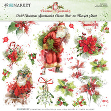 Load image into Gallery viewer, 49 And Market - Rub-Ons 12&quot;X12&quot; - Christmas Spectacular 2023 - Classic. One 12&quot;x12&quot; sheet of rub-on transfers. Sheet has various watercolor images of florals and butterflies. Apply to a variety of clean surfaces for a unique and beautiful effect. Available at Embellish Away located in Bowmanville Ontario Canada.
