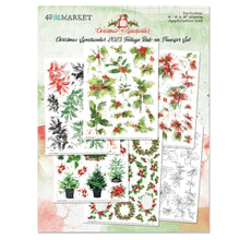 Cargar imagen en el visor de la galería, 49 And Market - Rub-Ons 6&quot;X8&quot; - 6/Sheets - Foliage - Christmas Spectacular 2023. 6 sheets of rub-on transfers. Sheets measures 6&quot;x8&quot; and are loaded with various foliage and leaves. Apply to a variety of clean surfaces for a unique and beautiful effect. Available at Embellish Away located in Bowmanville Ontario Canada.

