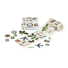 गैलरी व्यूवर में इमेज लोड करें, 49 And Market - Washi Sticker Roll - Wherever. One roll of assorted die-cut washi stickers. Each 3 inch roll has a repeat of approximately 13 inch long - 27 images repeated for a length of 3 meters. Available at Embellish Away located in Bowmanville Ontario Canada.
